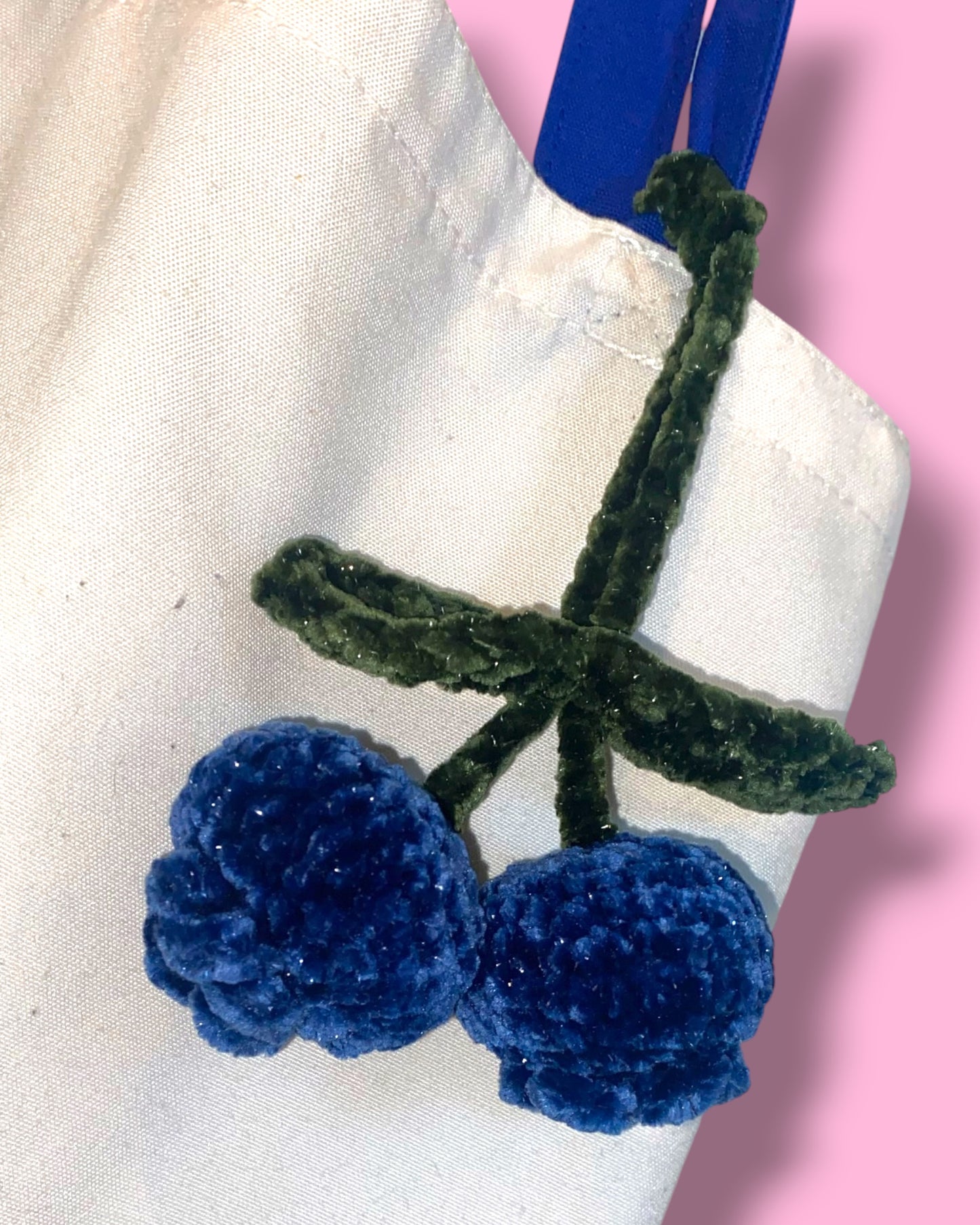 Blueberry Glitter Bag Charm / Car Ornament