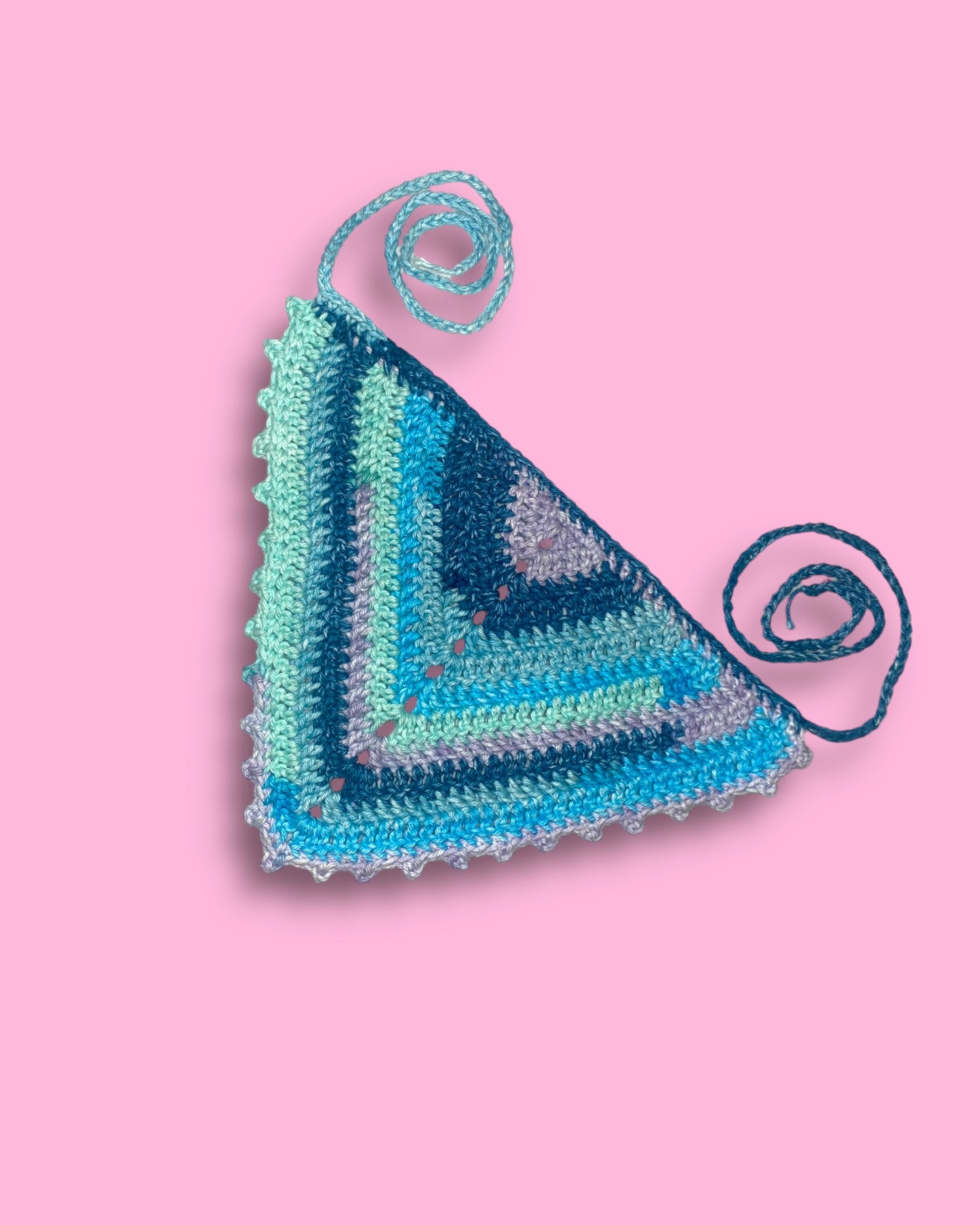 Striped Picot Bandana