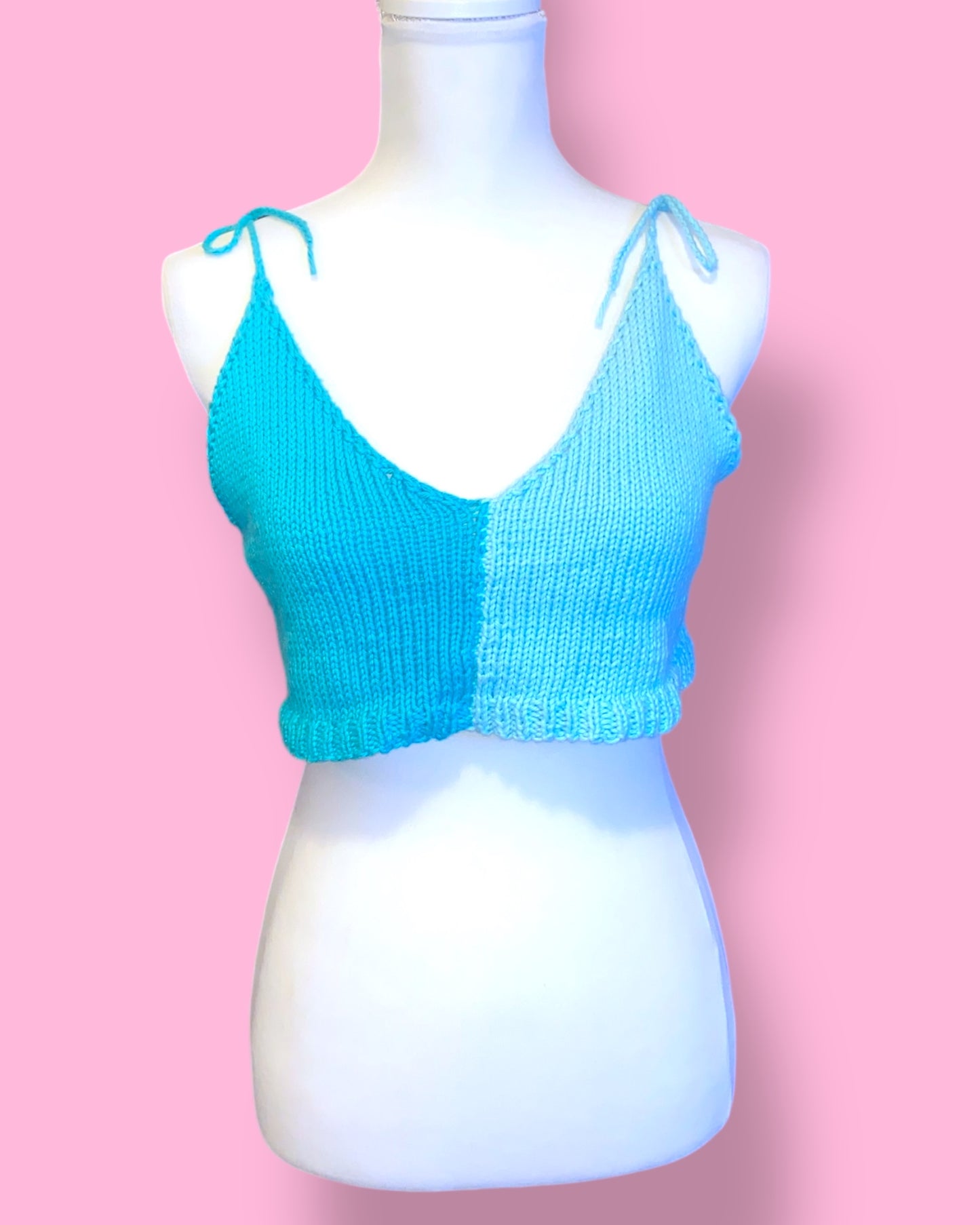 Knit 3 in 1 Cropped Tank Top