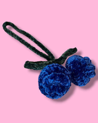Blueberry Glitter Bag Charm / Car Ornament