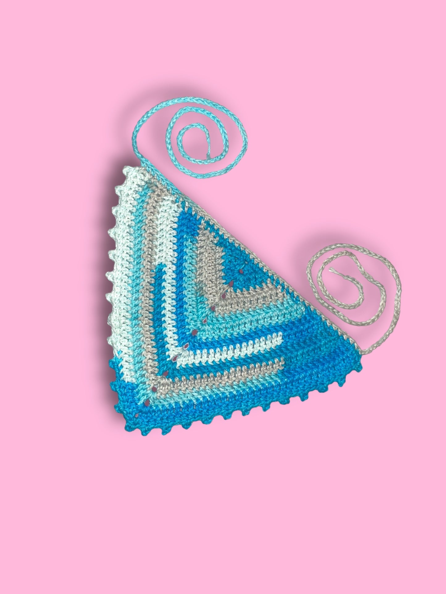 Striped Picot Bandana