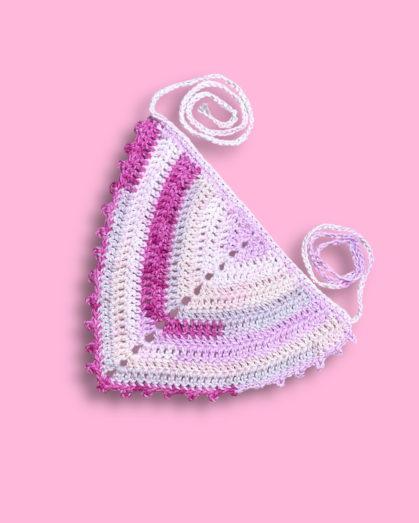 Striped Picot Bandana