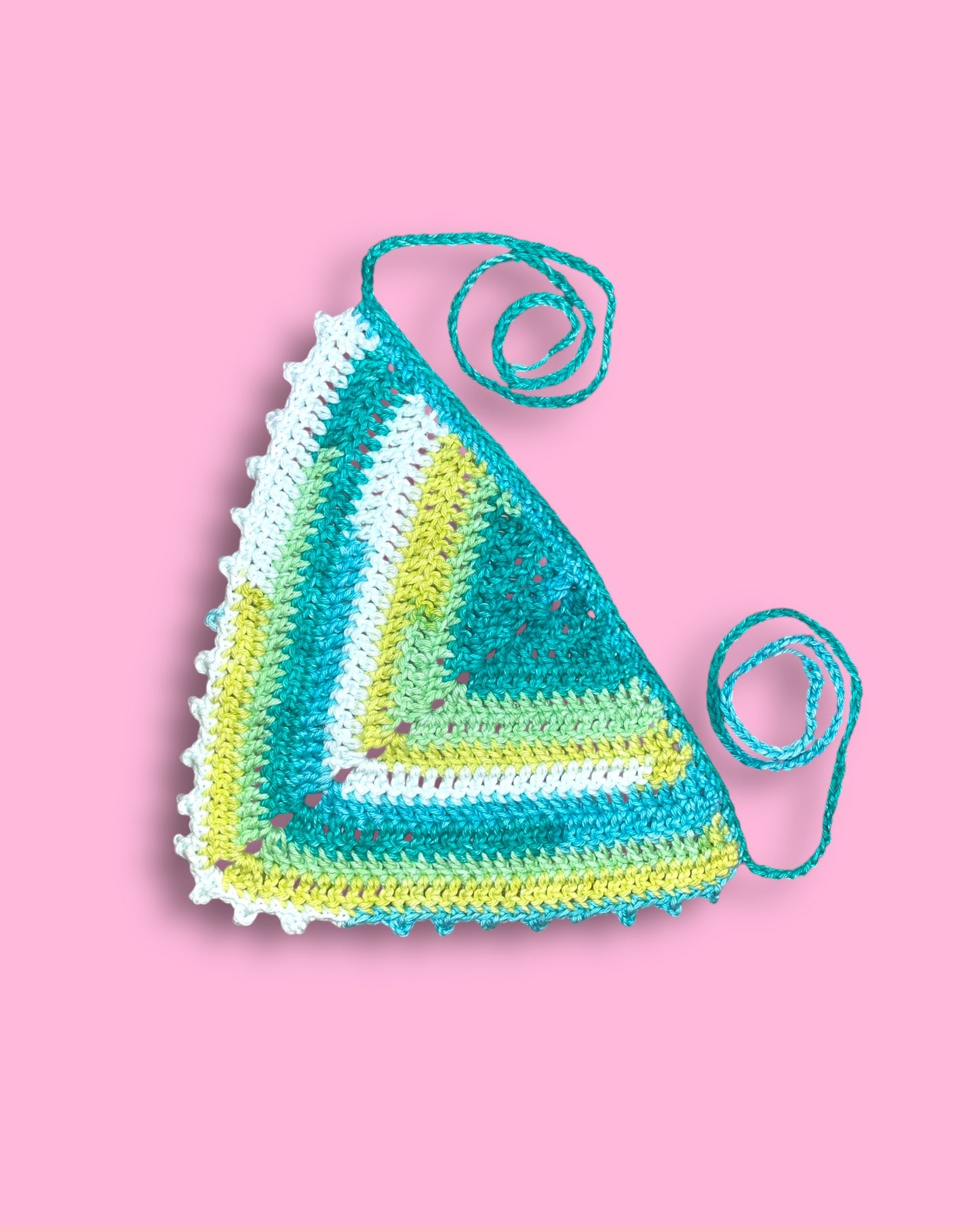 Striped Picot Bandana