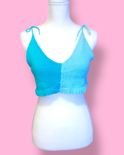 Knit 3 in 1 Cropped Tank Top